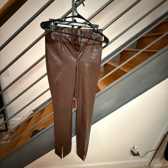 Zara Leather Top and Pant Set - Picture 3 of 3